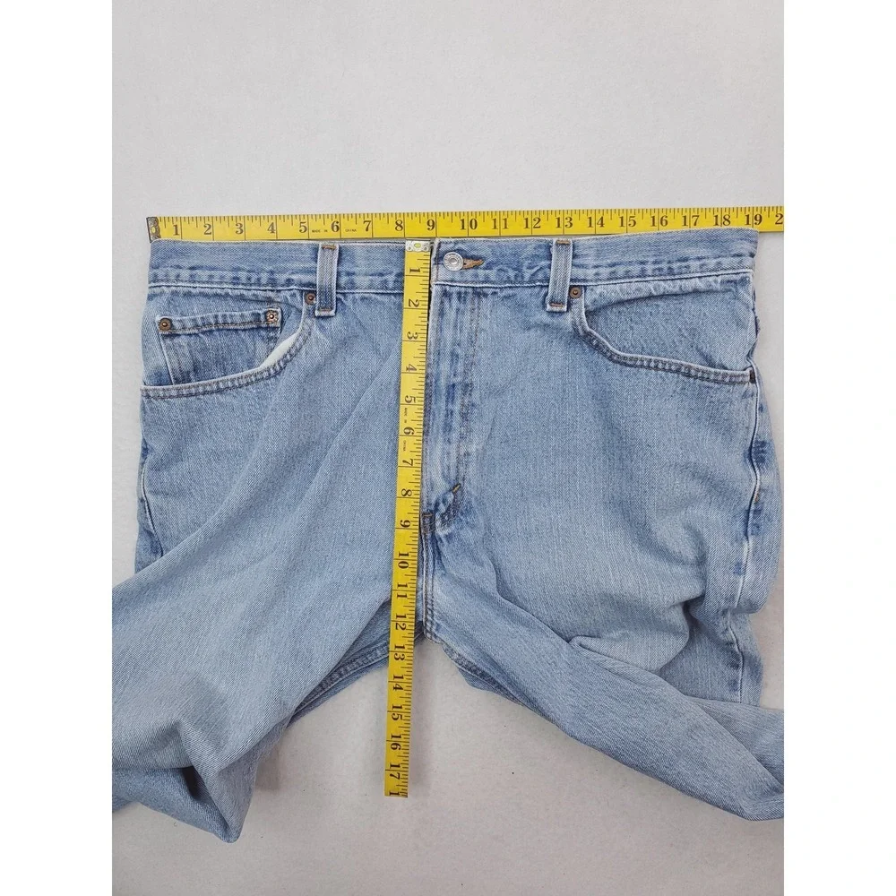 Levis 560 Jeans Mens 38x30 Blue Light Wash Comfort Fit Relaxed Tapered Denim Y2K
